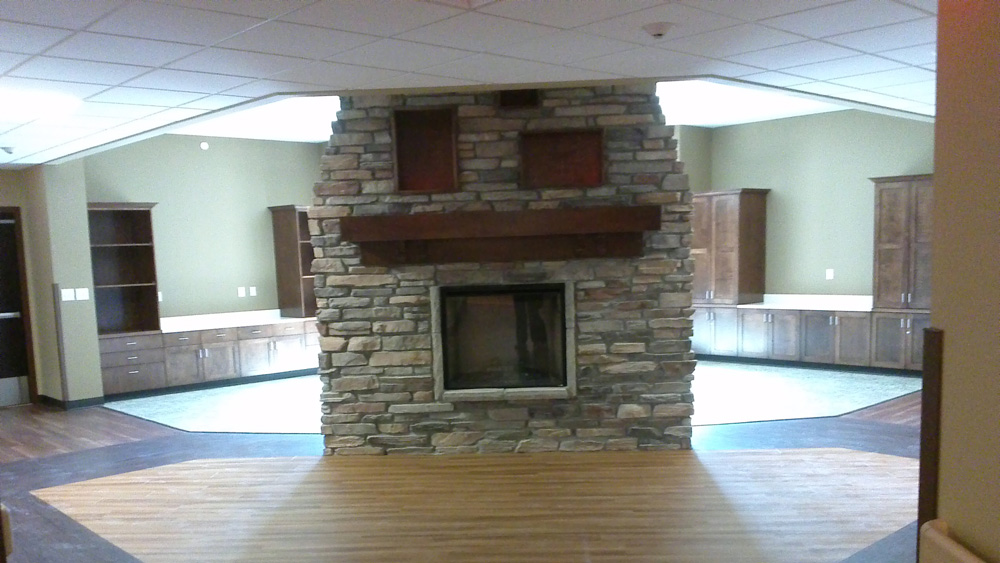 OglalaSiouxLakotaNursingHomeFireplace Oglala Sioux Lakota